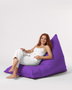 Atelier Del Sofa Pyramid Big Bed Pouf - Púrpura